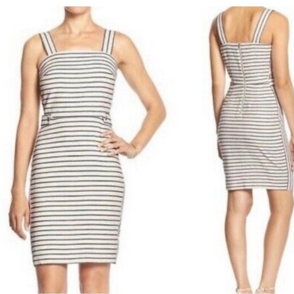 Banana Republic sheath striped dress